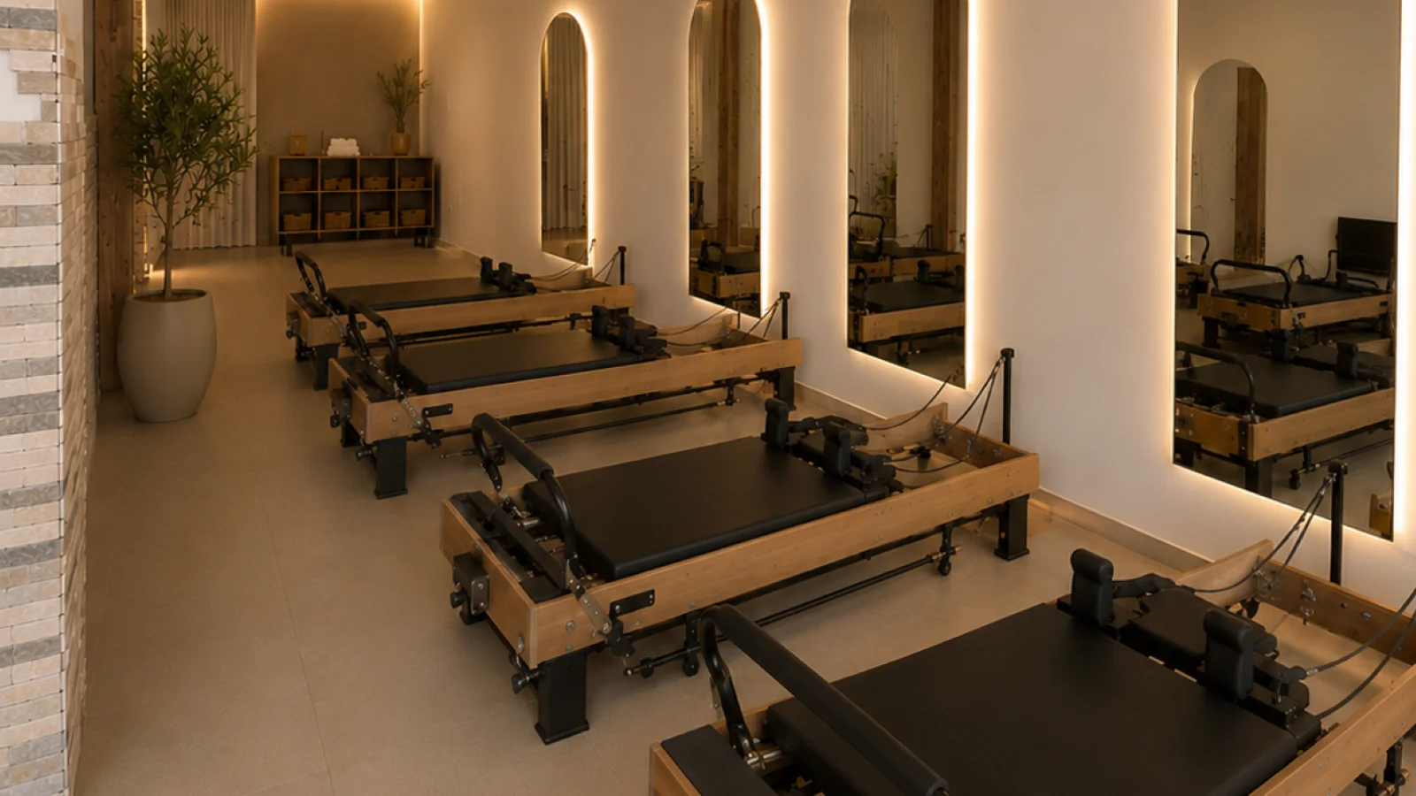 Reformer Pilates equipment in the corehouse studio